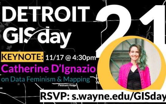 11/17 @ 4:30pm - Data Feminism and Mapping with Catherine D'Ignazio