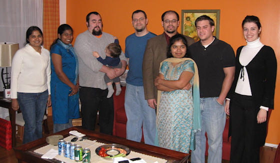 Verani Group 2008. Left to right: Lanka Wickramasinghe, Dakshika Wanniarachchi, Marco Allard, Claudio Verani, Sarmad Hindo, Rama Shanmugam, Frank Lesh, Dajena Tomco